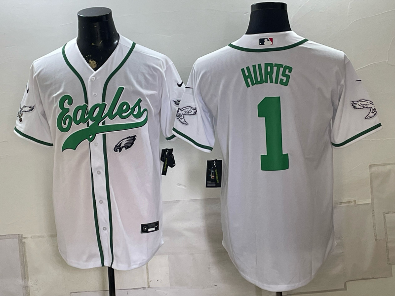 Men 2026 Philadelphia Eagles #1 Hurts white Nike Limited NFL Jersey 082800421->philadelphia eagles->NFL Jersey